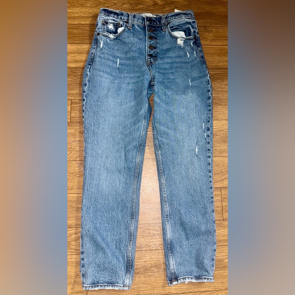 ABERCROMBIE & FITCH The Mom High Rise Jeans, Size 27 4R